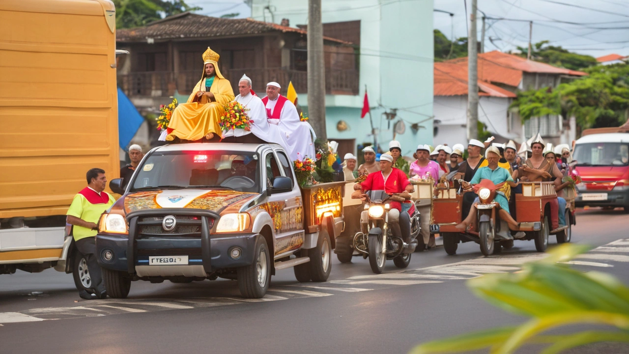 Motoristas comemoram Dia de São Cristóvão com procissão em Teresina