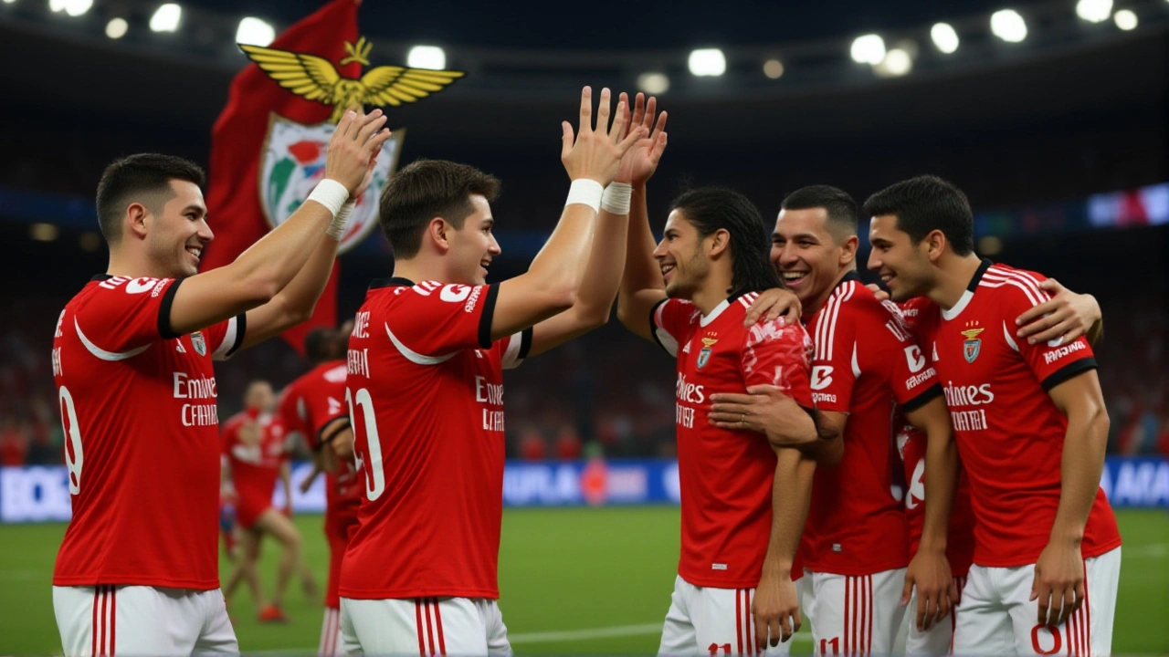 Benfica goleia Arouca por 5 a 0 e pressiona Porto